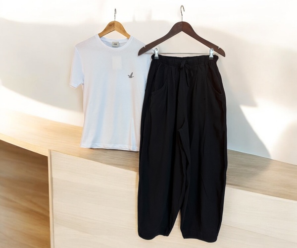 İKİLİ KOMBİN - ŞALVAR MODEL PANTOLONUMUZ VE CASIC T-SHIRT