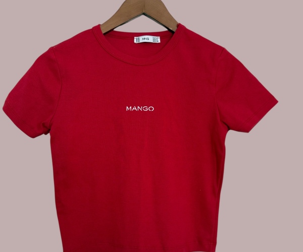 KIRMIZI  CROP T-SHIRT