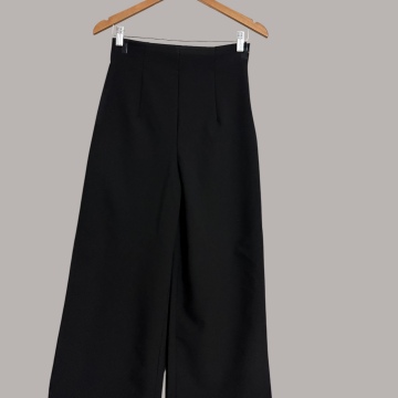 MANGO BOL PAÇA SİYAH PANTOLON