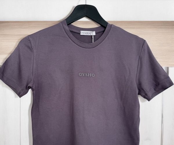 OYSHO KUMAŞ CROP T-SHIRT