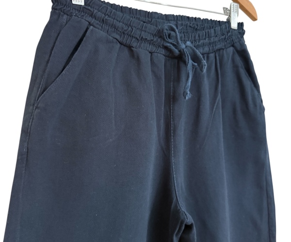 LACİVERT KETEN RAHAT KESİM ZARA MODEL PANTOLON
