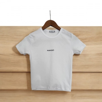 BEYAZ CROP T-SHIRT