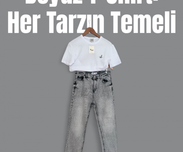 İKİLİ KOMBİN - JEAN VE BASIC T-SHIRT